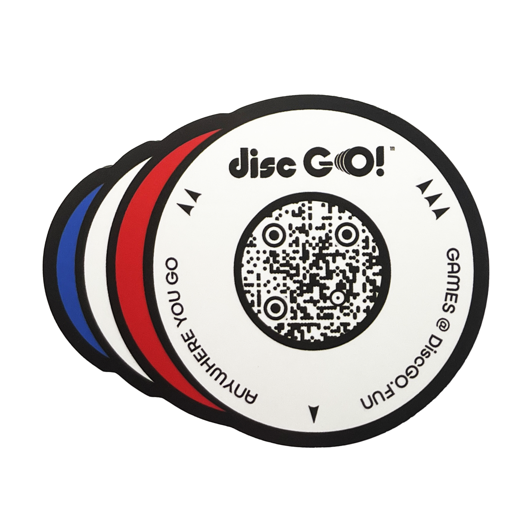 Disc GO! Sticker (Red, White & Blue)