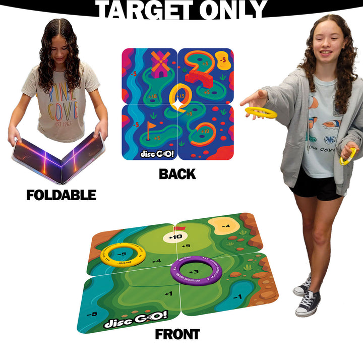 15" Golf + Putt Putt Theme Foldable Target Game Mat