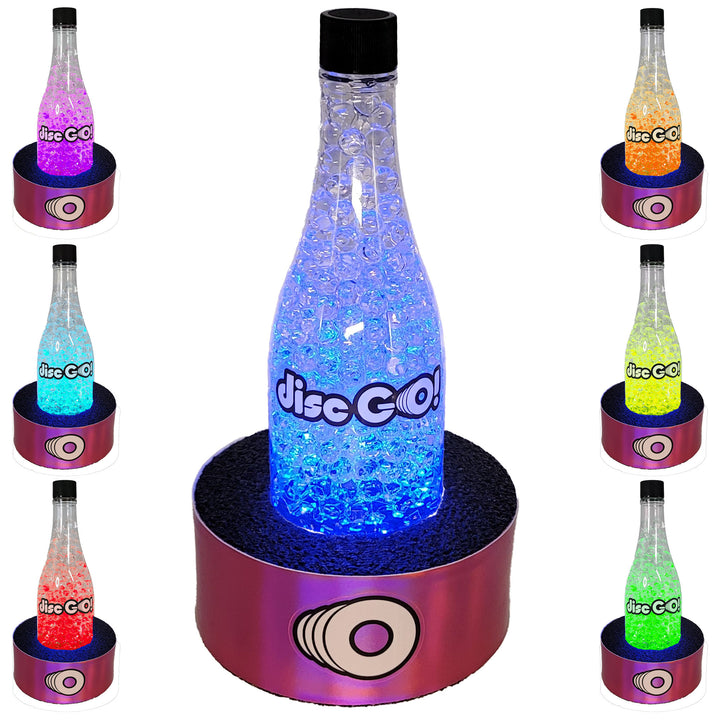 Disc GO! Single LED Bottle Target System with Pink Base