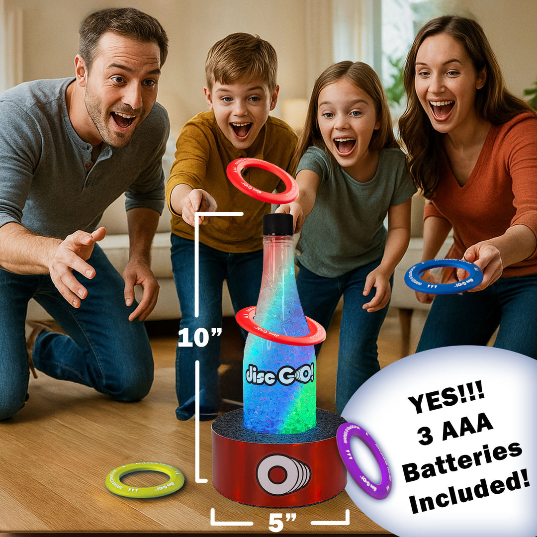 Disc GO! Single LED Bottle Target System with Red Base