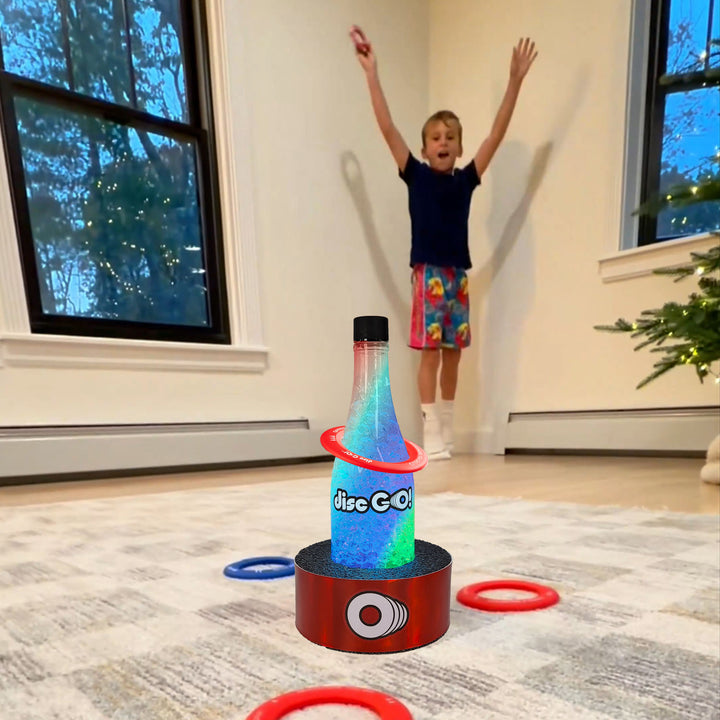 Disc GO! Single LED Bottle Target System with Red Base