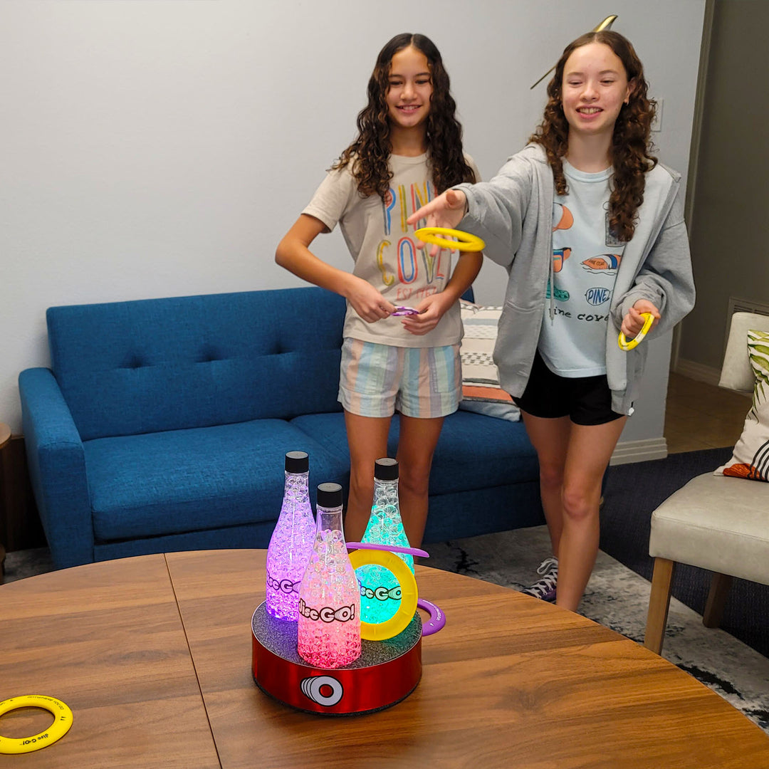 Disc GO! LED Triple Bottle Target System w/ Red Stable Base
