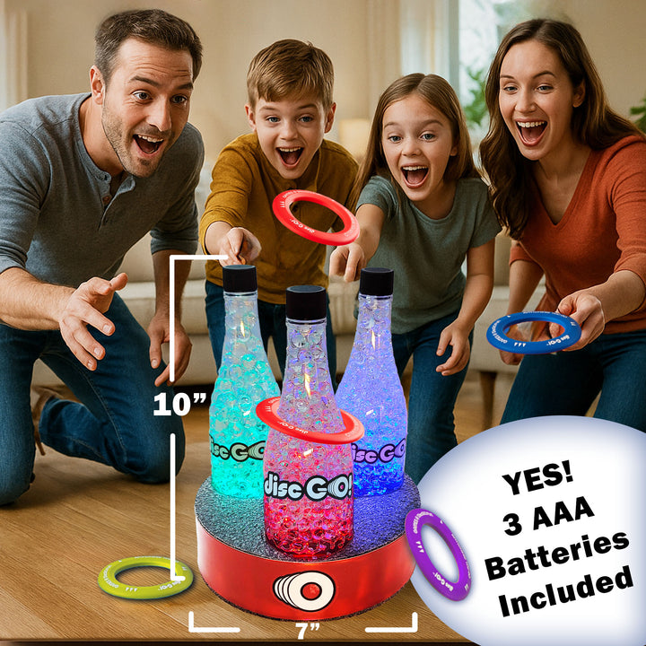 Disc GO! LED Triple Bottle Target System w/ Red Stable Base