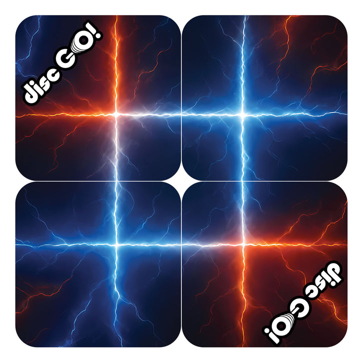 22" Foldable Target Game Mat - Darts + Tic-Tac-Toe Theme