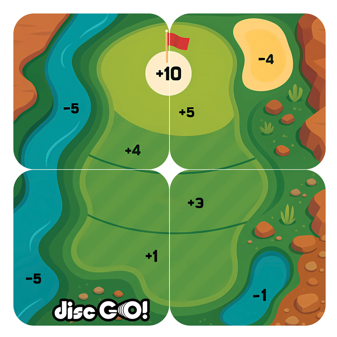 22" Foldable Target Game Mat - Golf + Putt Putt Theme