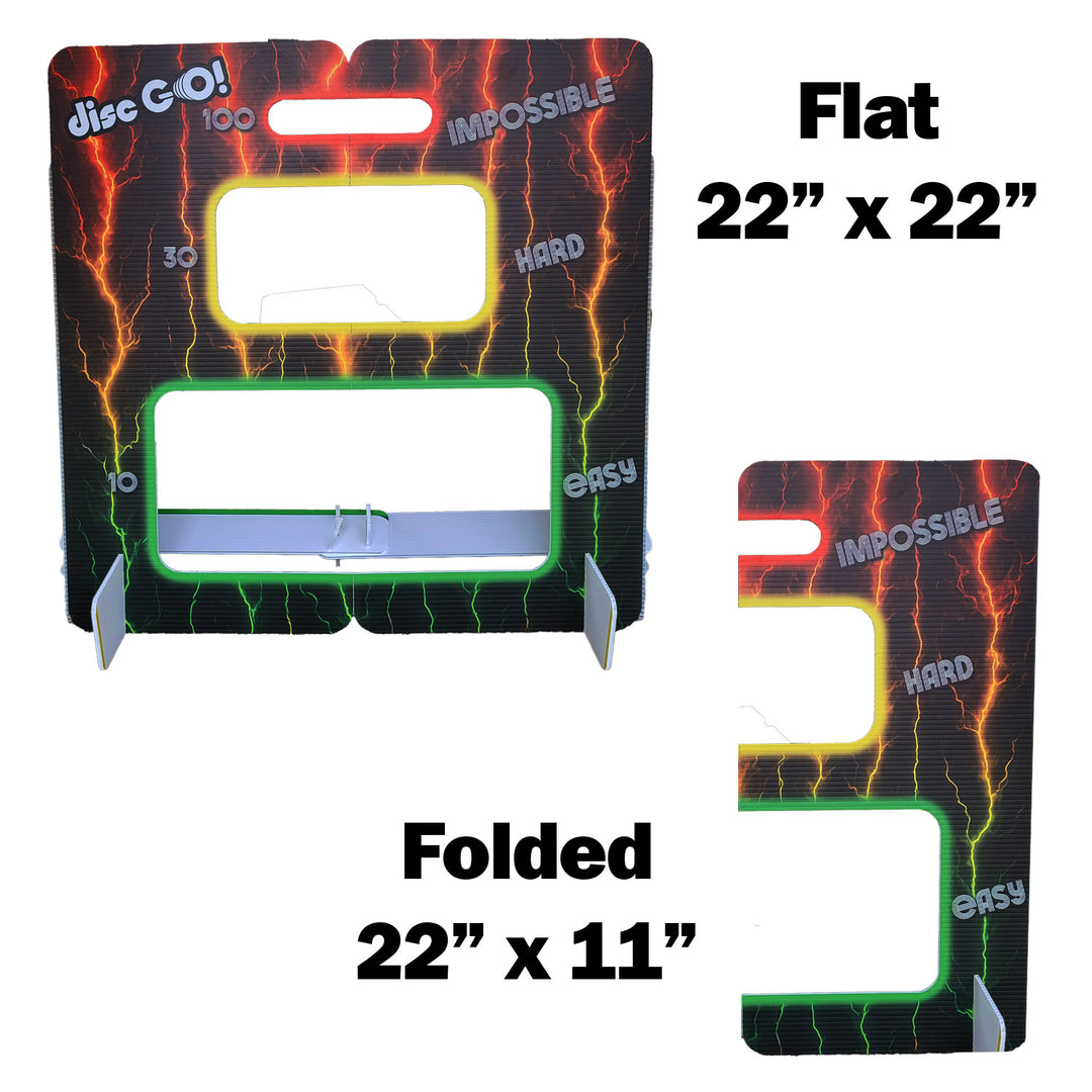 22" Easy Hard Impossible Challenge Foldable Target Game Mat