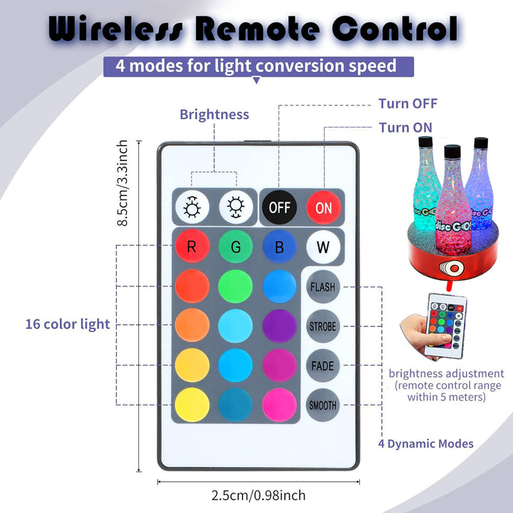 Disc GO! LED Triple Bottle Target System w/ Red Stable Base
