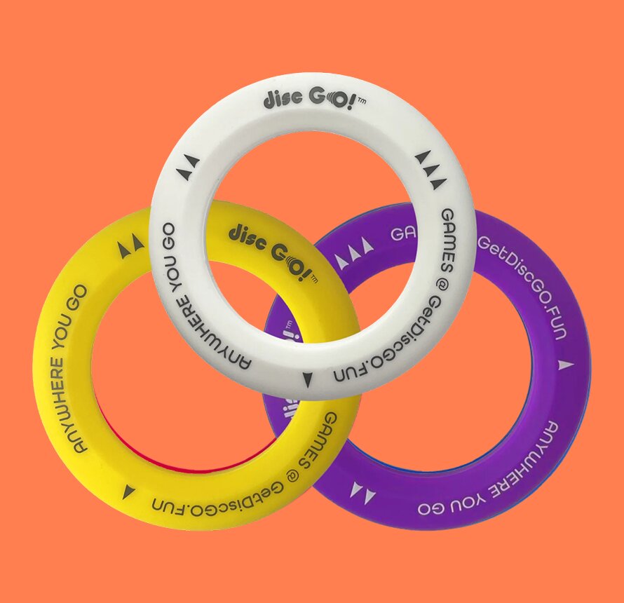 Purple, white and yellow disc GO! set